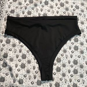 Black Iheartraves thong bottoms